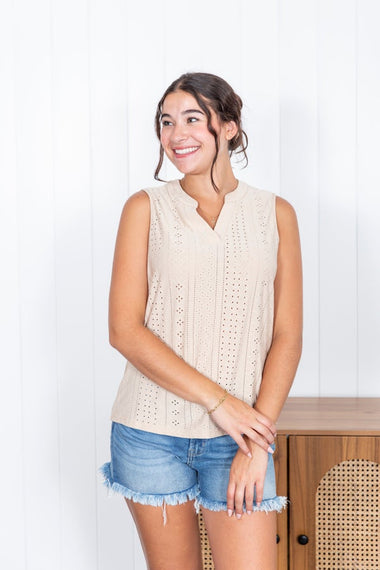 Buy brown When The Time Comes Tank