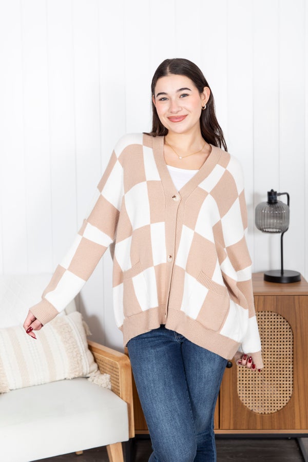 Check Mate Cardigan