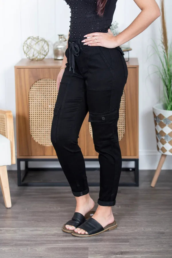 The Jenna Cuffed Judy Blue Cargo Jogger