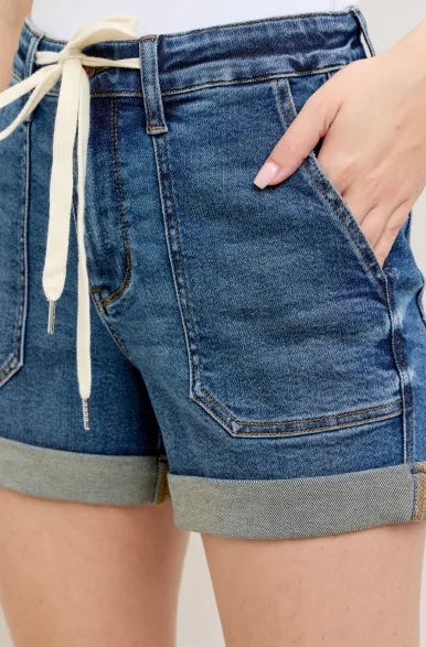 The Kerri Judy Blue Jogger Shorts