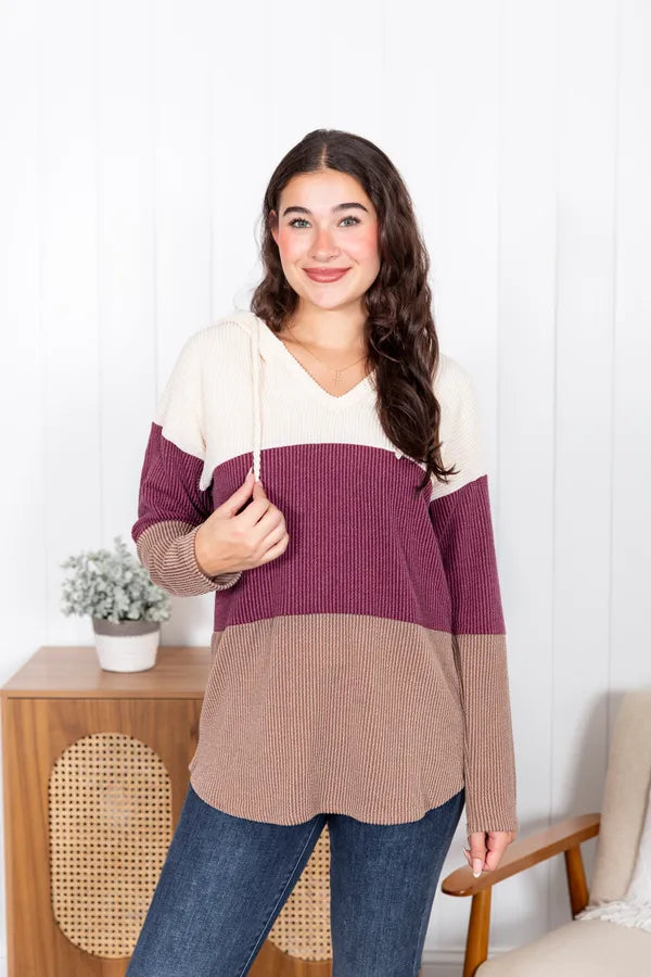 Lets Get Cozy Hooded Top