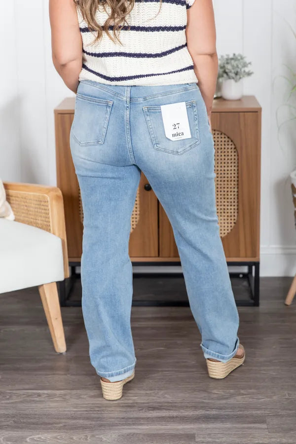 The Carmen Straight Leg Mica Jeans