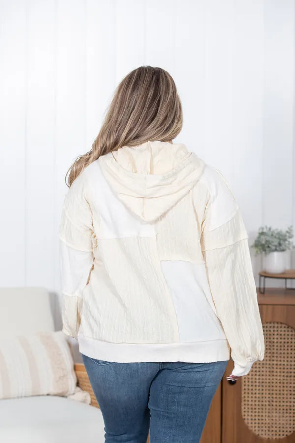 Lets Talk Texture Hooded Top