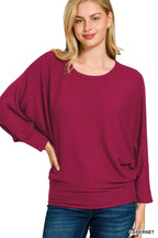 Just Saying Fall Dolman Top
