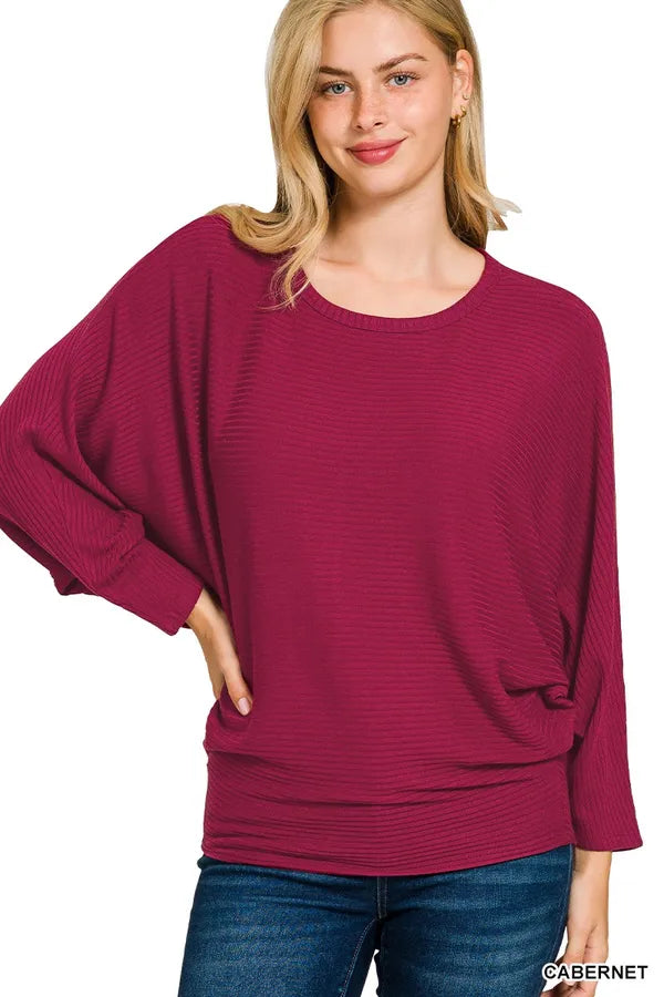 Just Saying Fall Dolman Top
