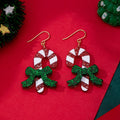 Festive Candy Cane Earring