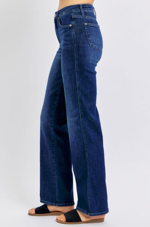 The Tara Mid Rise Tummy Control Judy Blue Jeans