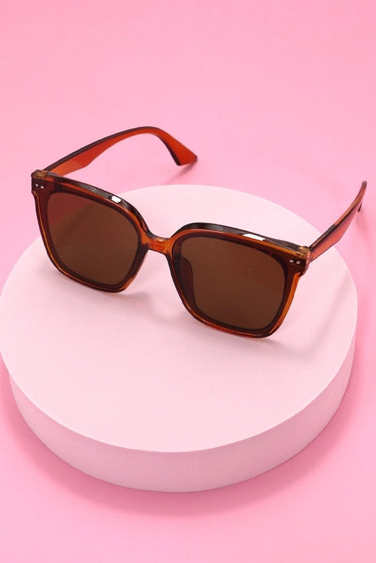 Acetate Square Cateye Sunglasses