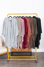 Flowy Draped Poncho Top