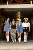 Blue Velvet Leopard Print Barrel Jeans-6