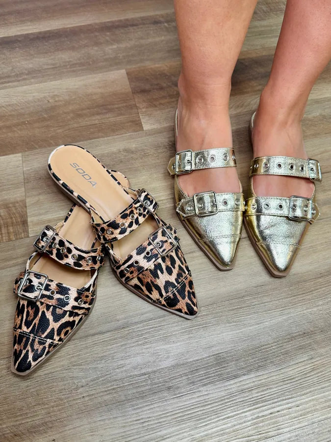 The Usual Soda Double Buckle Slip On Shoe