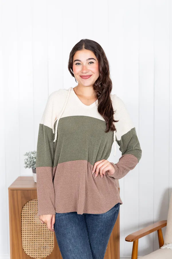 Lets Get Cozy Hooded Top