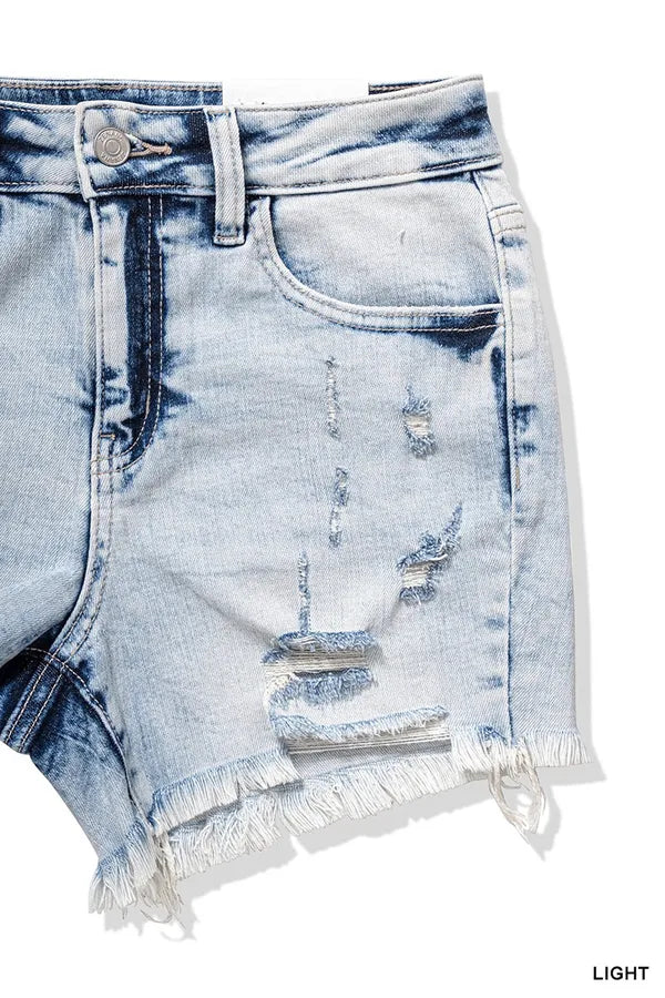 Southern Destination Zenana Denim Shorts