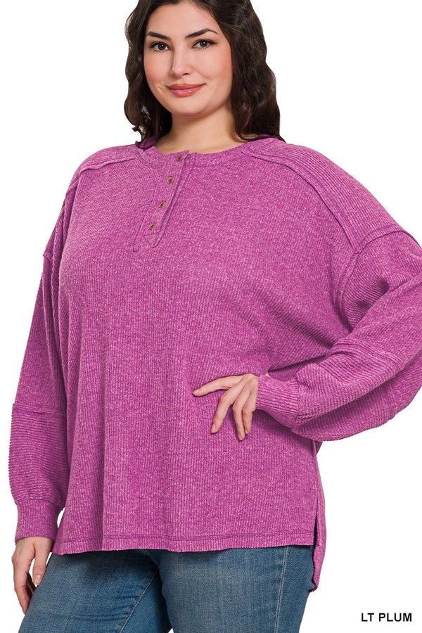 All Day Ease Henley Sweater
