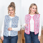 Light Layers Floral Vest