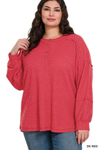 All Day Ease Henley Sweater