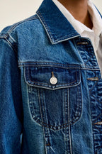 The Celine Rigid Magic Judy Blue Trucker Denim Jacket