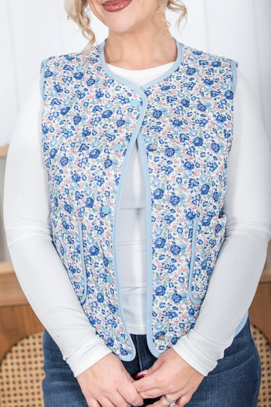 Light Layers Floral Vest - 0