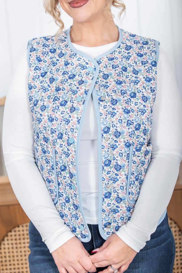 Light Layers Floral Vest
