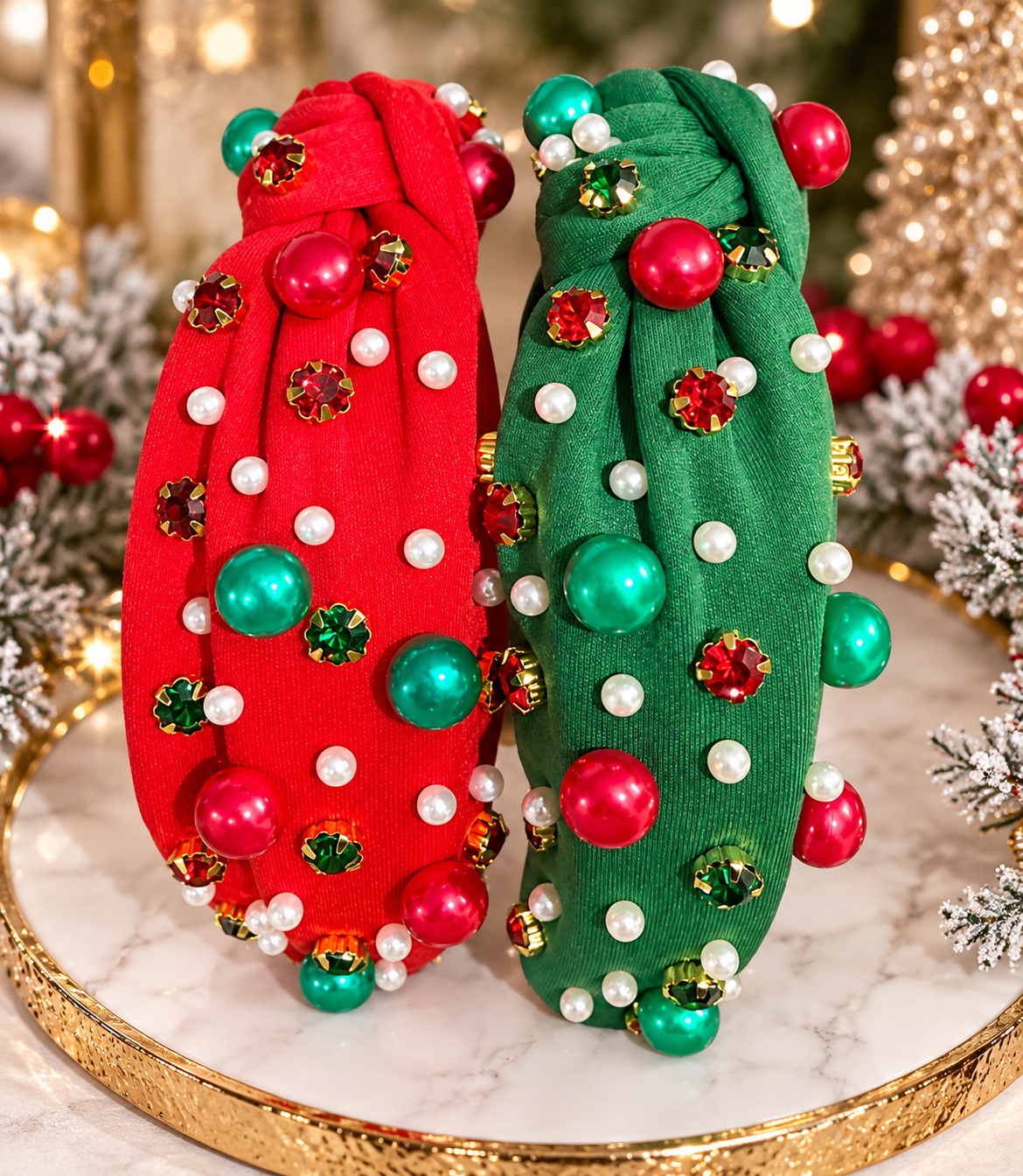 Merry Sparkle Knotted Headband