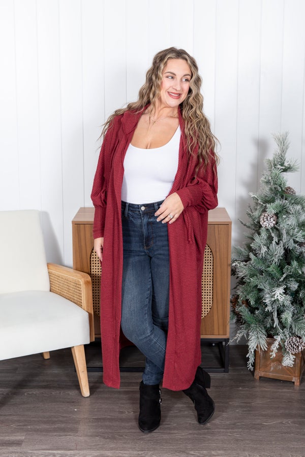 The Timeless Hooded Knit Cardigan