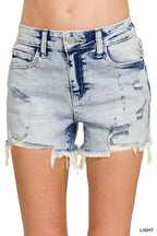 Southern Destination Zenana Denim Shorts