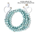 Beaded Phone Charger Disco Blue
