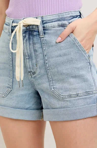 The Kerri Judy Blue Jogger Shorts