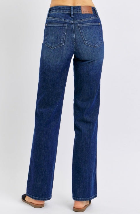 The Tara Mid Rise Tummy Control Judy Blue Jeans