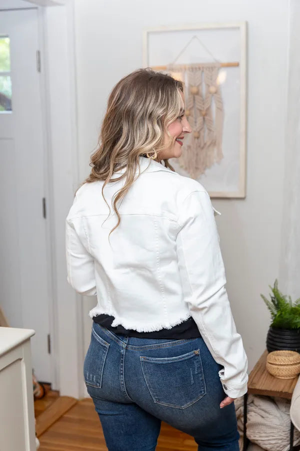 Uneven Balance Cello Denim Jacket