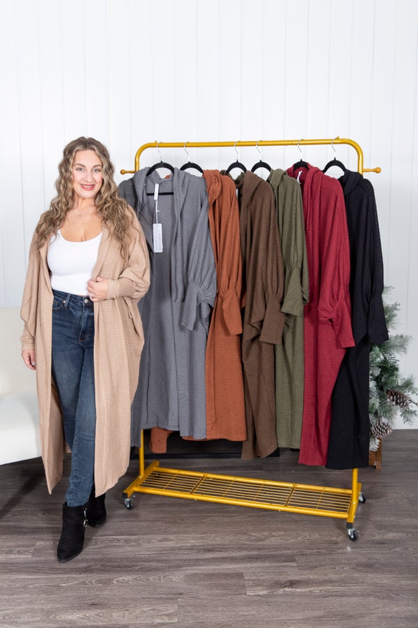 The Timeless Hooded Knit Cardigan