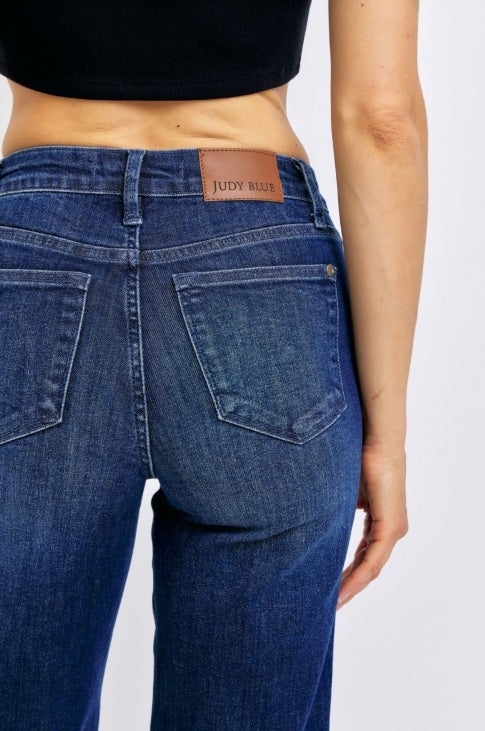 The Tara Mid Rise Tummy Control Judy Blue Jeans