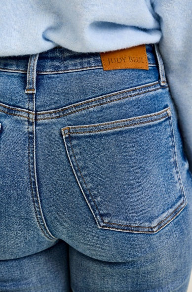 The Peg Tummy Control Ankle Straight Judy Blue Jeans
