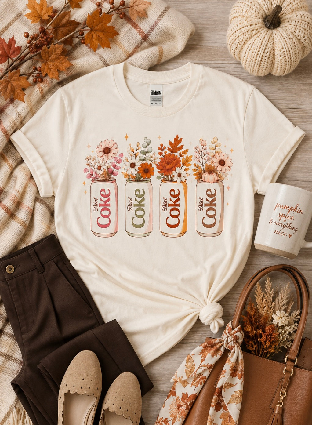 Floral Diet Coke Graphic Tee