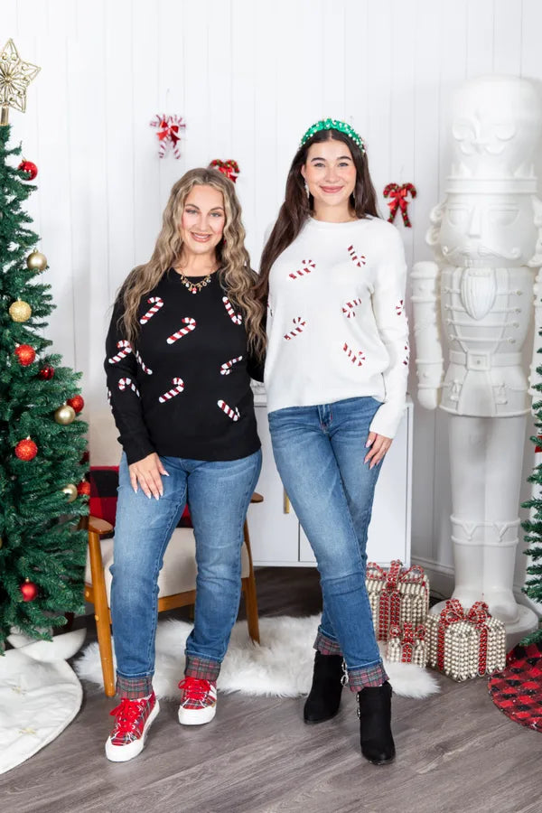 The Jingle Belle Plaid Cuff Judy Blue Jeans