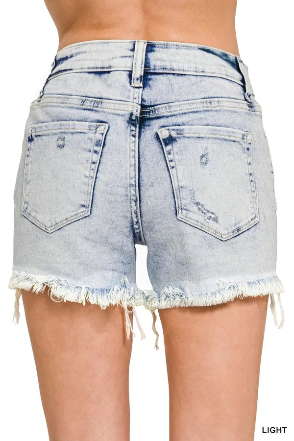 Southern Destination Zenana Denim Shorts