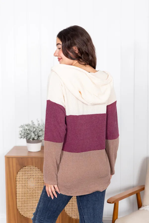 Lets Get Cozy Hooded Top