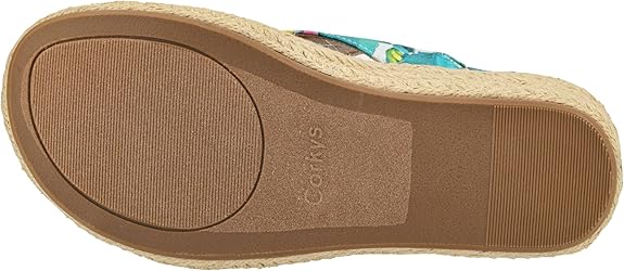 Corky White Floral Carley Wedge