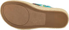 Corky White Floral Carley Wedge