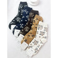 Flower Pattern Soft Cabin Cozy Crew Socks