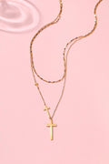 18K Stainless Steel Tarnish Free Cross Necklace