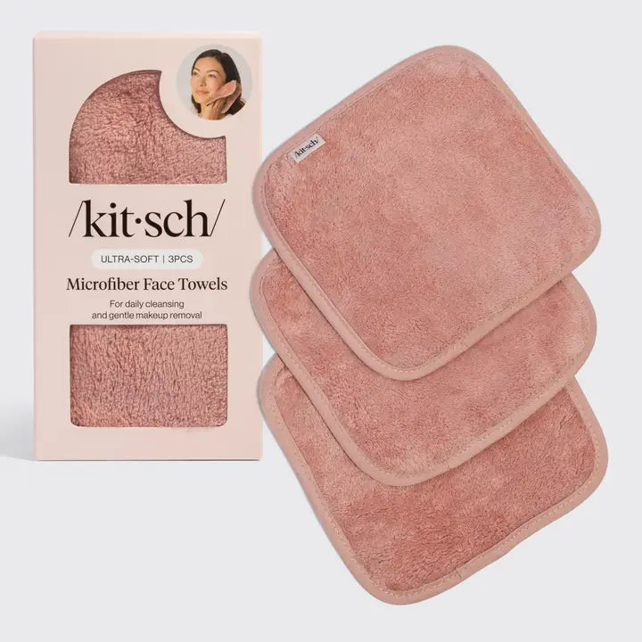 Microfiber Face Towels 3pc Set