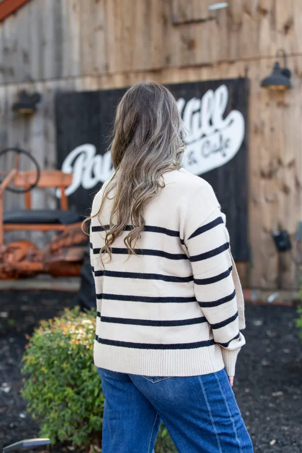Keep Me Close Scarf Sweater Top