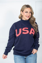 USA Mockneck Sweatshirt