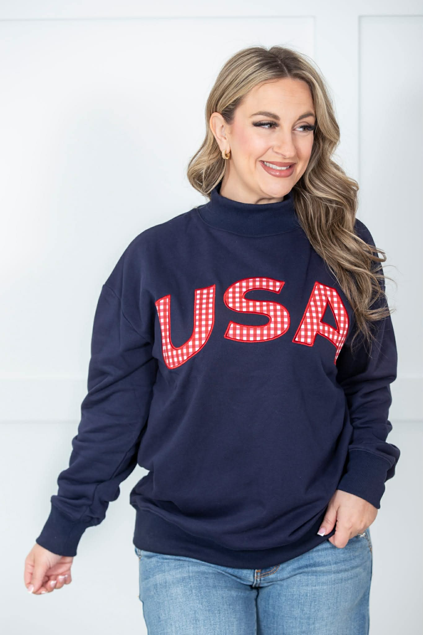 USA Mockneck Sweatshirt