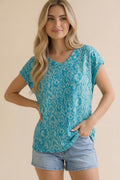 Island Escape Printed Top