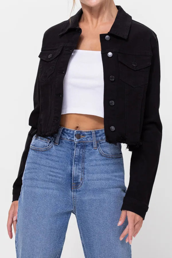 Uneven Balance Cello Denim Jacket