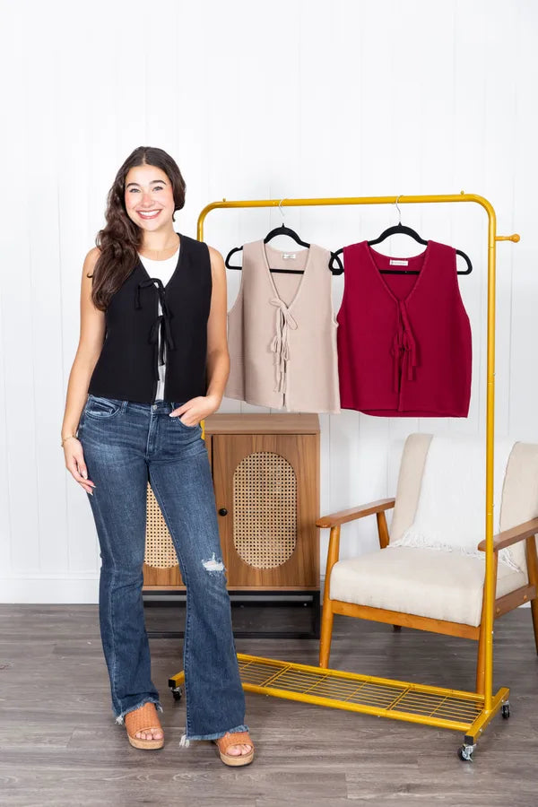 Echo Thread Tie Sweater Vest