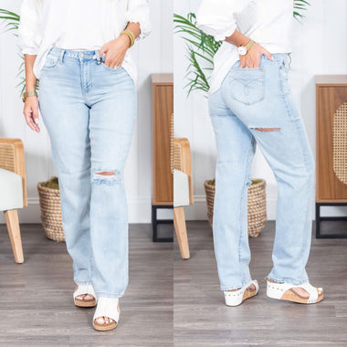 The Christina Back Destroy Judy Blue Jeans - 0