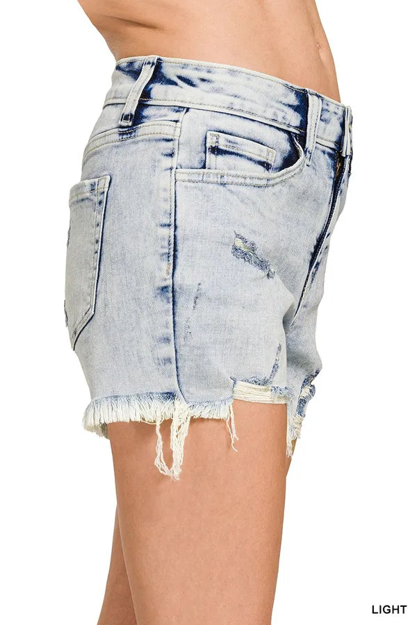 Southern Destination Zenana Denim Shorts